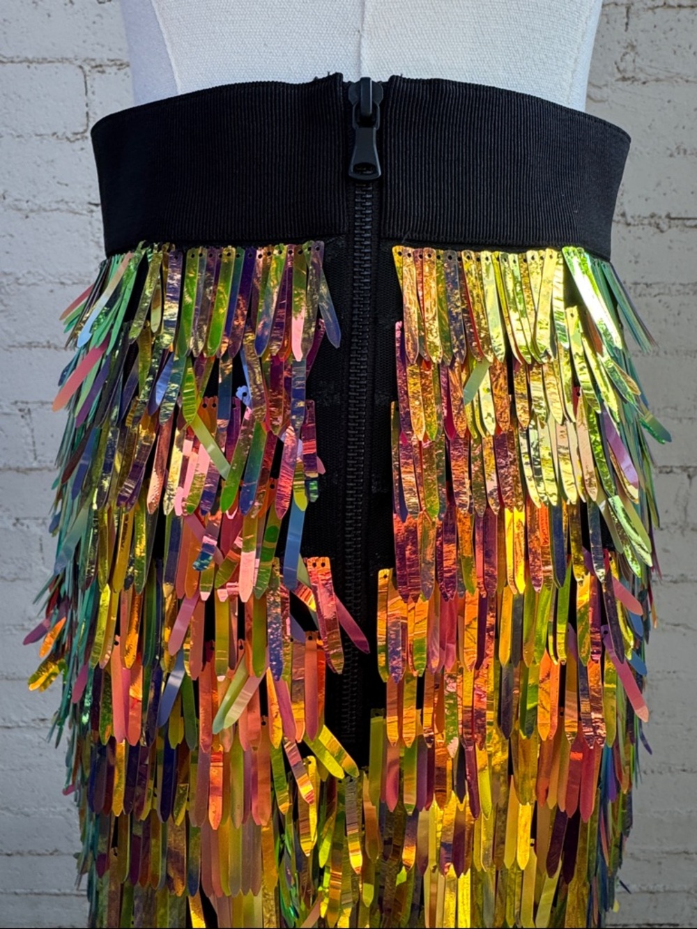 Milly Matchstick Sequin Pencil Skirt Size 2 (estimated) - Picture 9 of 16